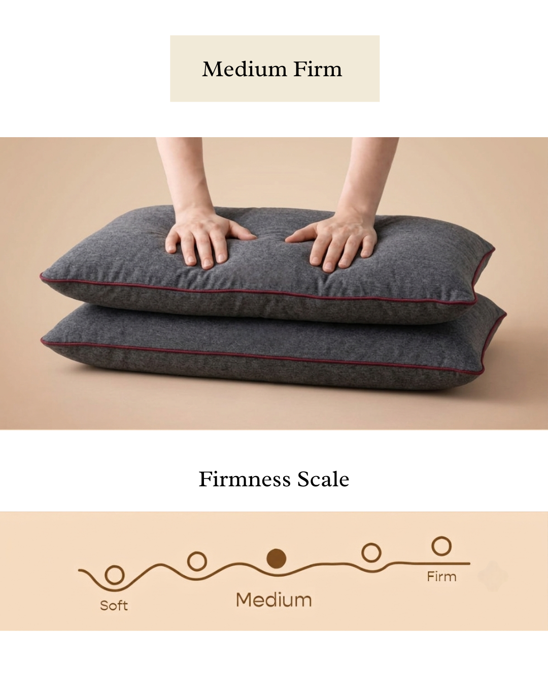 Aaaram SlimCool Memory Foam Pillow (Pack of 1)