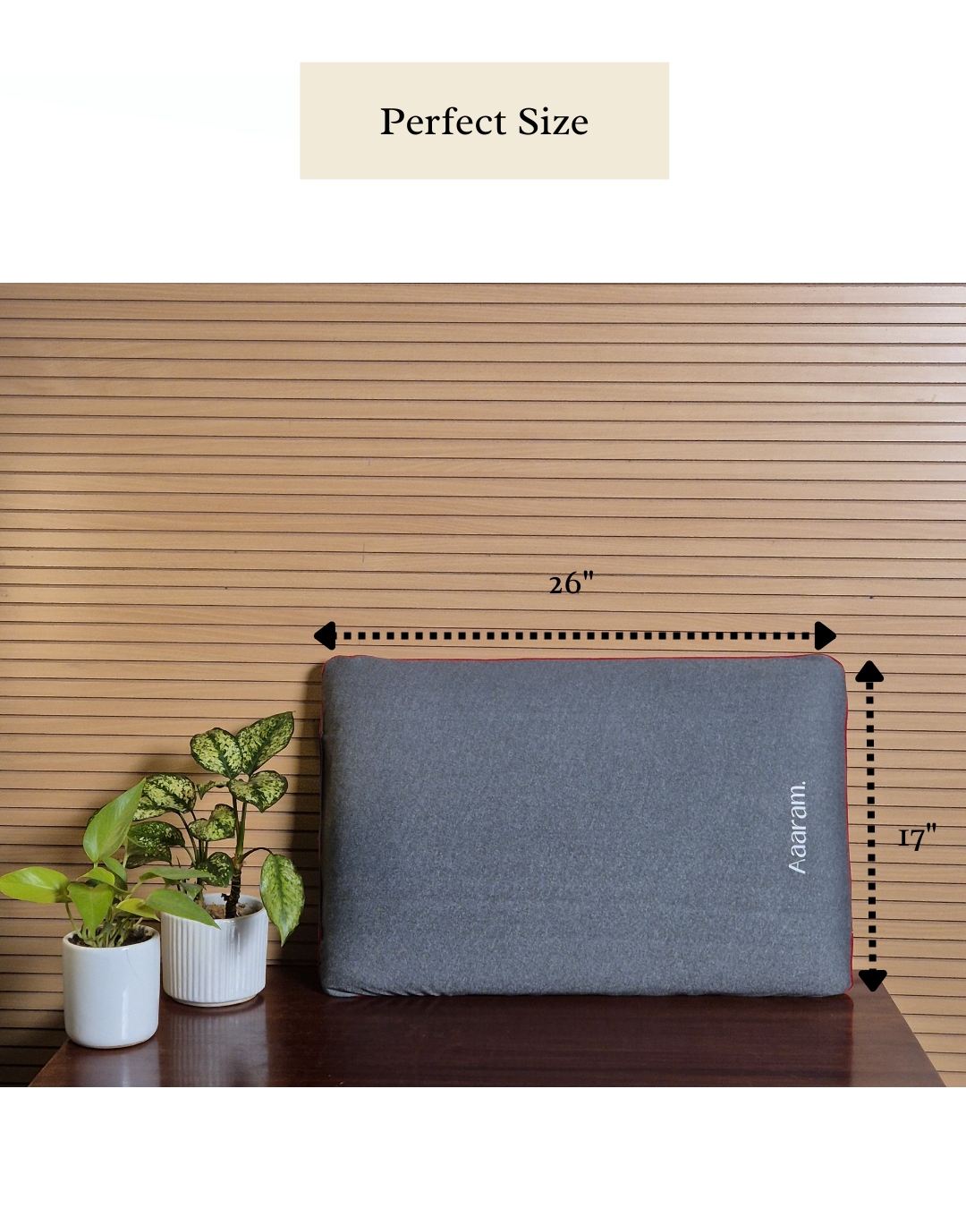 Aaaram SlimCool Memory Foam Pillow (Pack of 1)